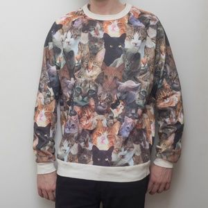 Urban Outfitters Cats All Over Sweatshirt